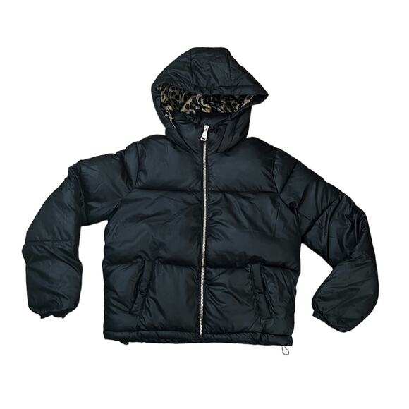 Other Other - CI Sono (S) Black Hooded Puffer Coat